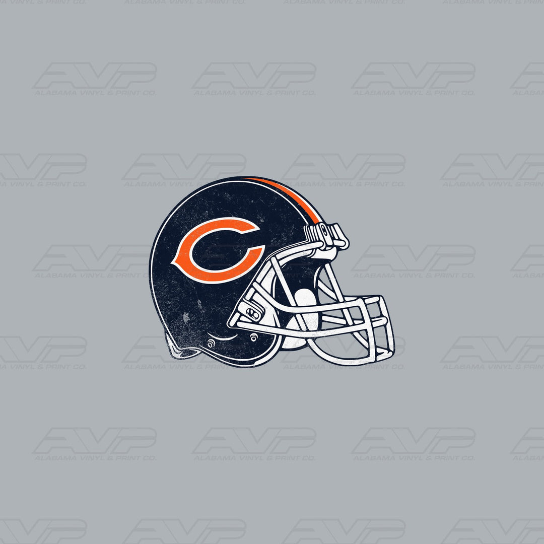 Chicago Bears Pocket Helmet Alabama Vinyl & Print Co.
