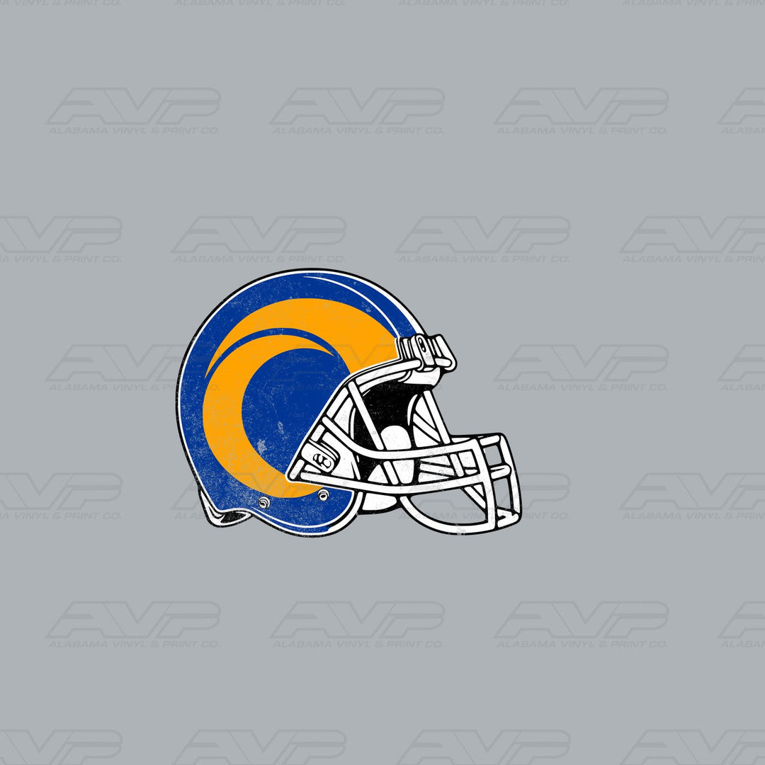 Los Angeles Rams Pocket Helmet Alabama Vinyl & Print Co.