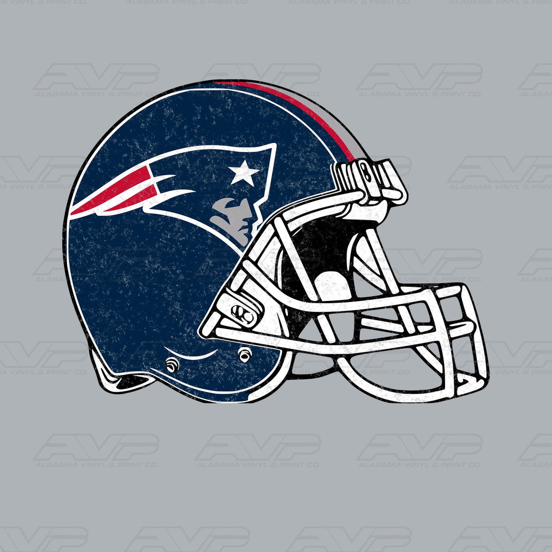 New England Patriots NE Pocket Helmet Alabama Vinyl & Print Co.