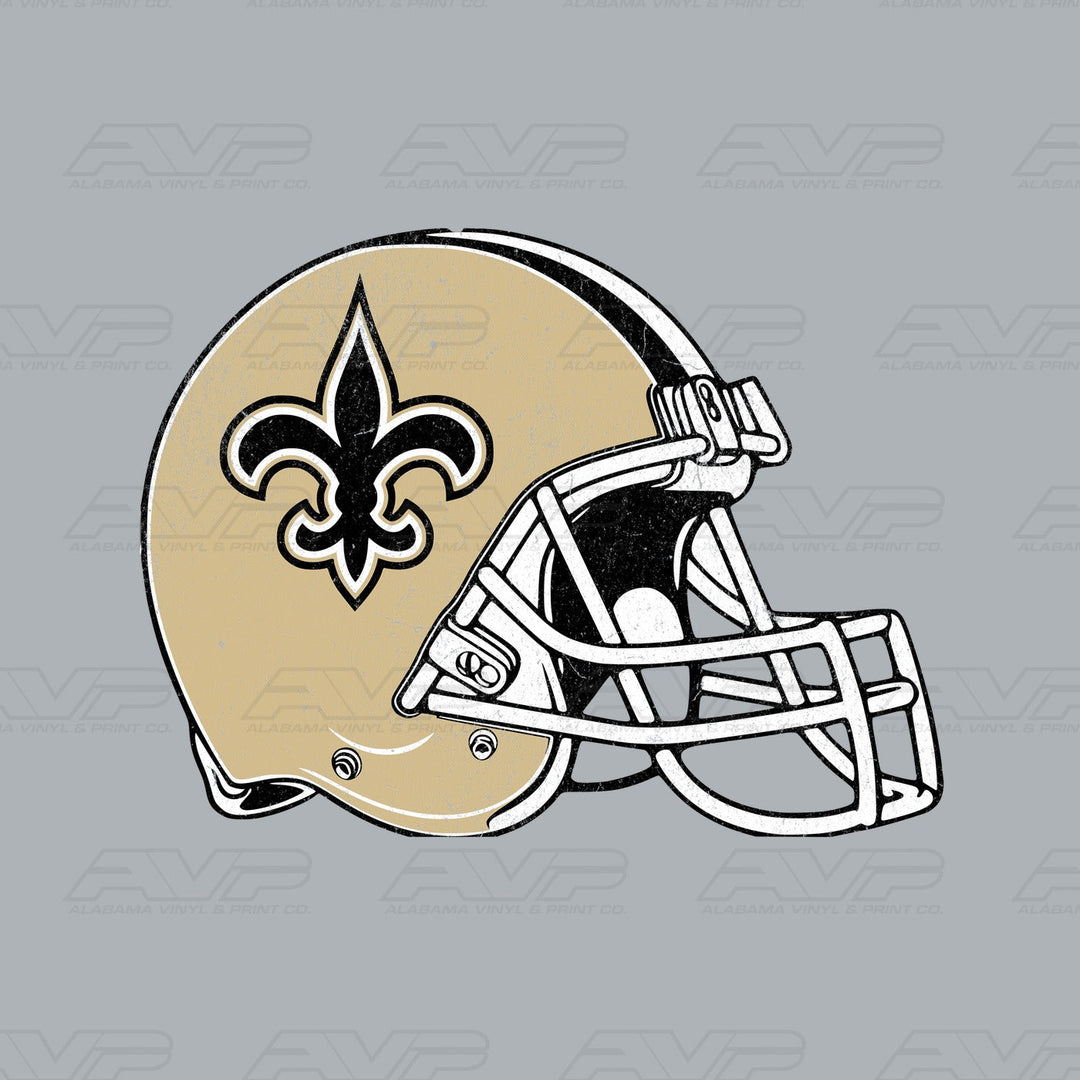 New Orleans Saints NO Pocket Helmet Alabama Vinyl & Print Co.