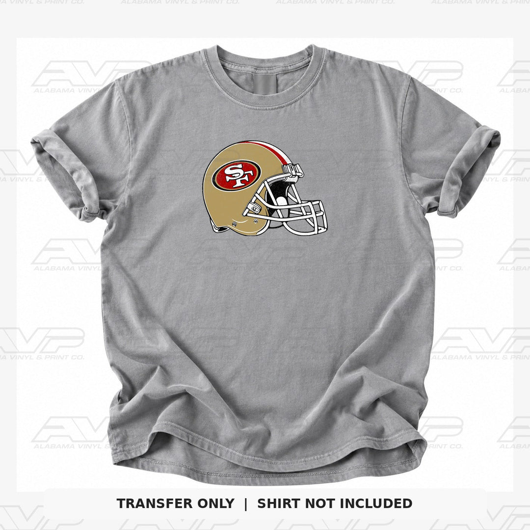San Francisco 49ers SF Pocket Helmet Alabama Vinyl & Print Co.
