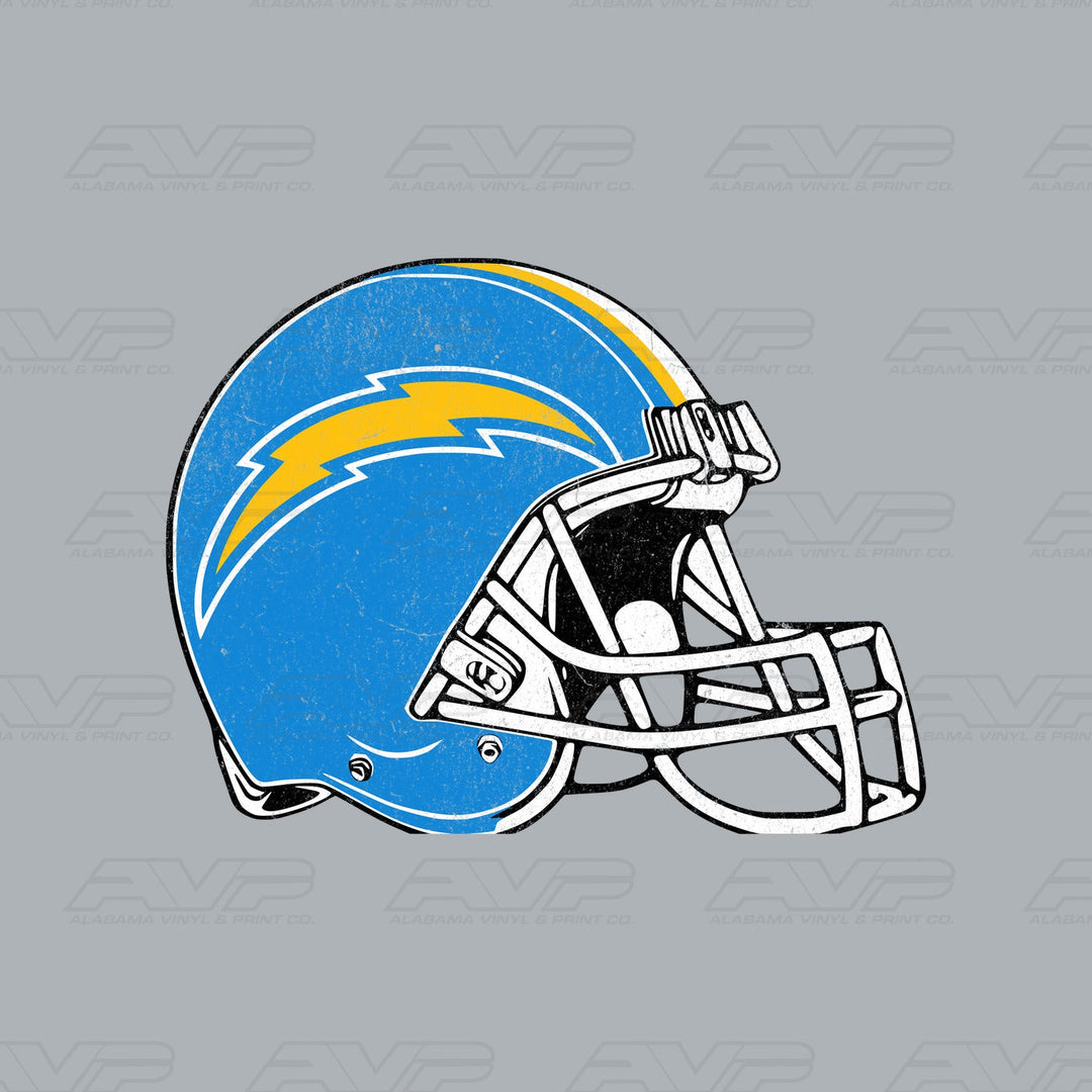 Los Angeles Chargers LA Pocket Helmet Alabama Vinyl & Print Co.