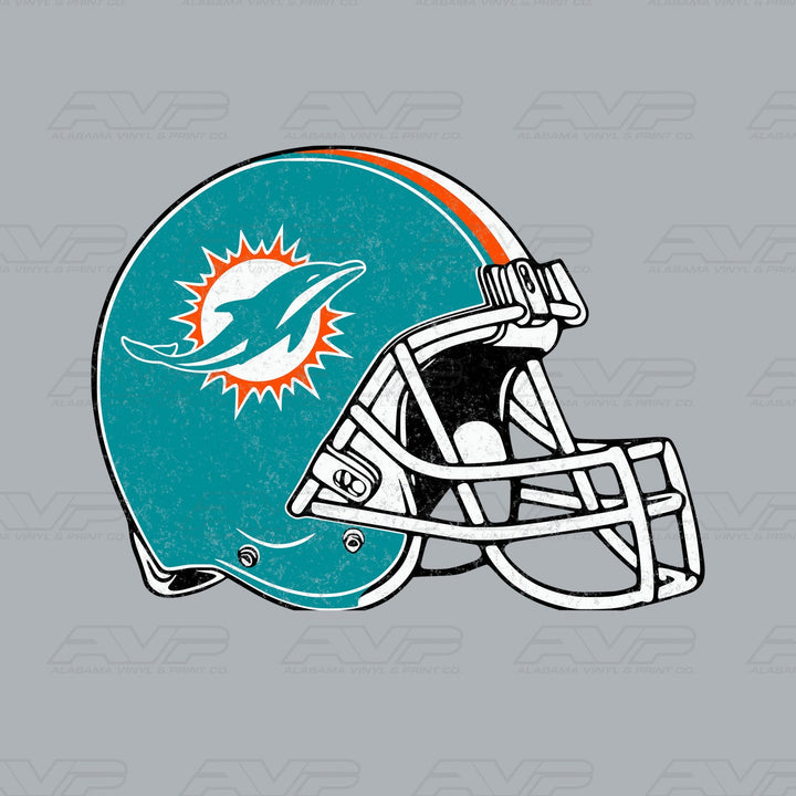 Miami Dolphins Pocket Helmet Alabama Vinyl & Print Co.