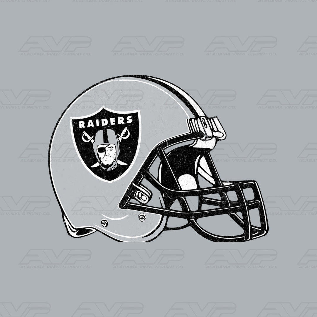 Las Vegas Raiders LV Pocket Helmet Alabama Vinyl & Print Co.