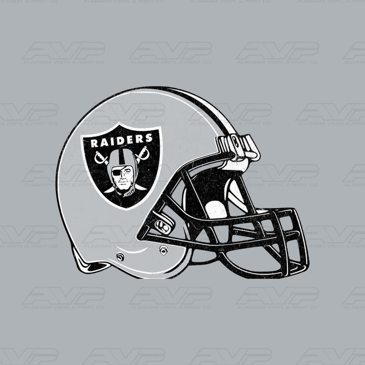 Las Vegas Raiders LV Pocket Helmet Alabama Vinyl & Print Co.