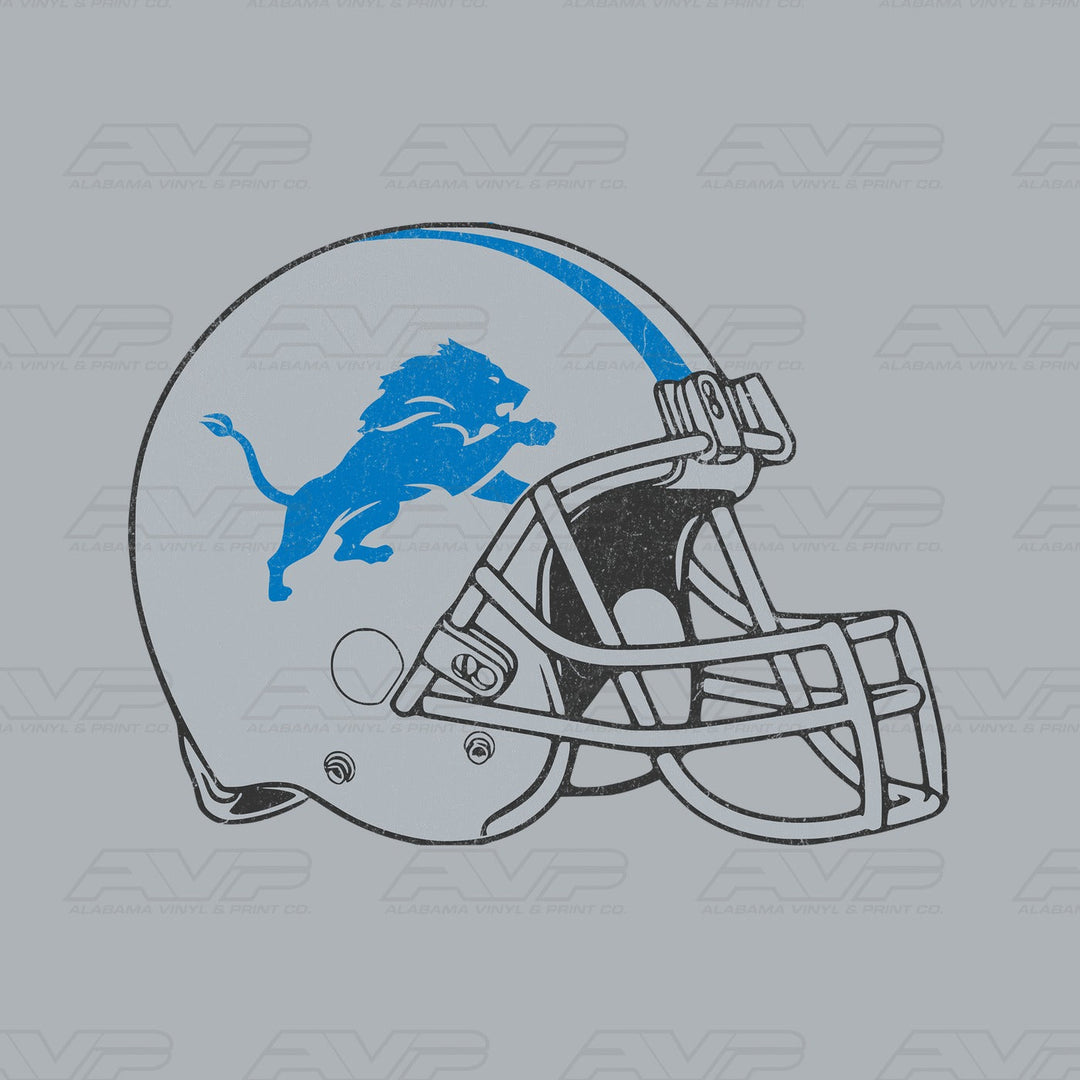 Detroit Lions Helmet Alabama Vinyl & Print Co.