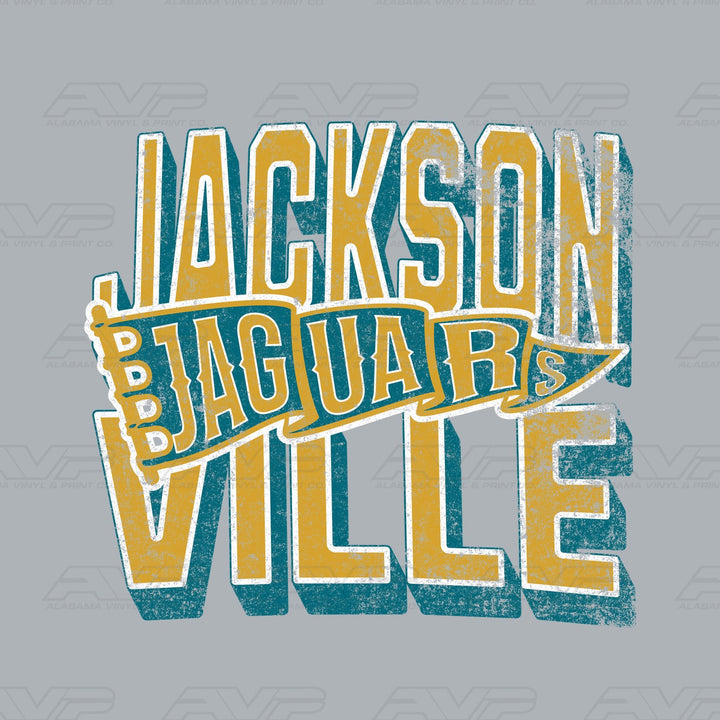 Jacksonville Jaguars Pennant Alabama Vinyl & Print Co.