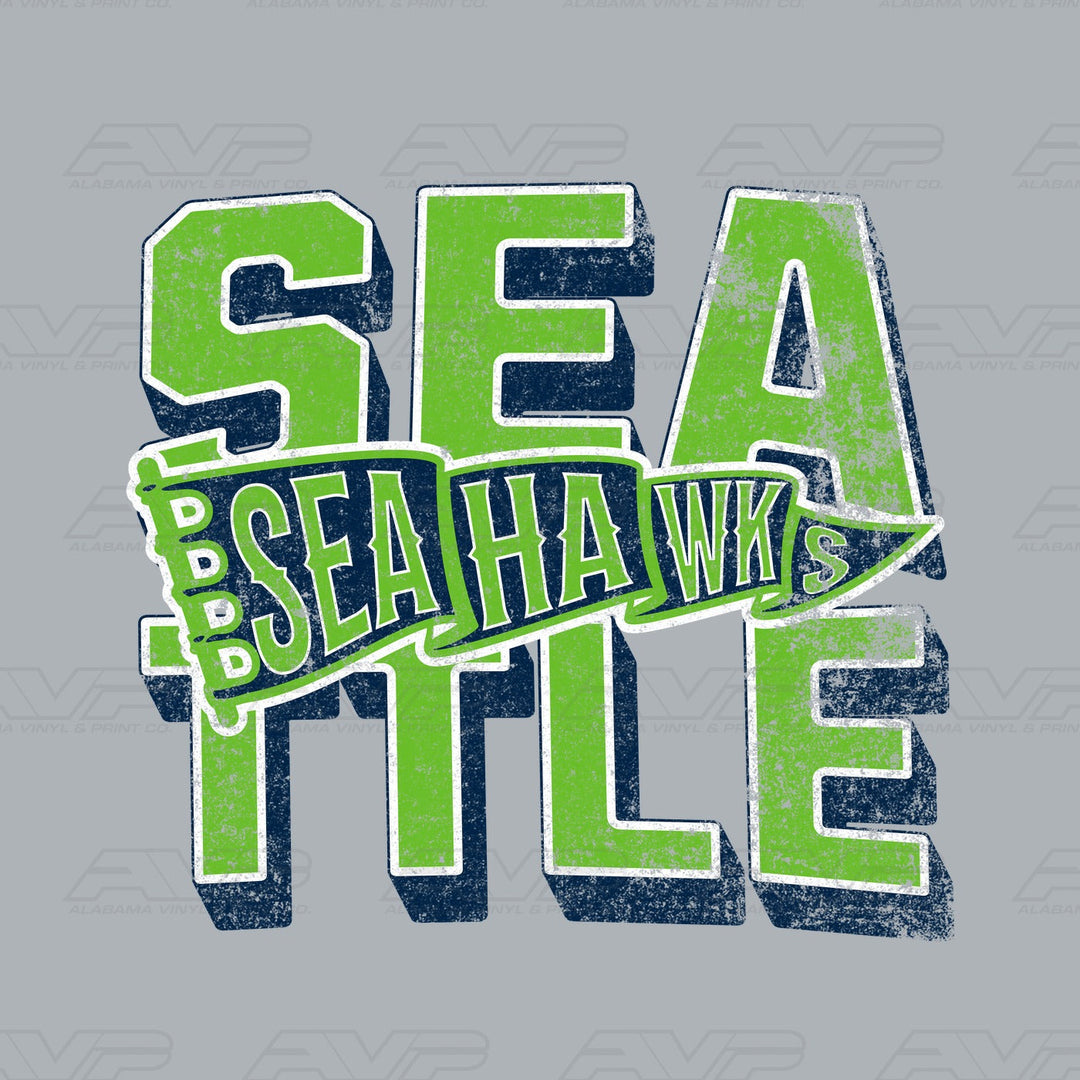 Seattle Seahawks Pennant Alabama Vinyl & Print Co.
