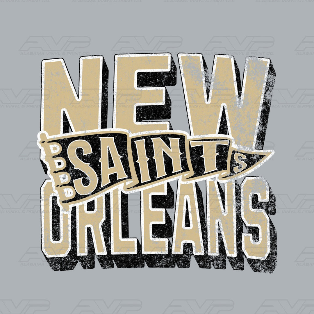 New Orleans Saints Pennant Alabama Vinyl & Print Co.