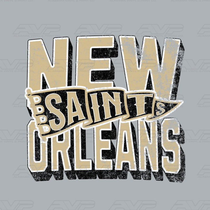 New Orleans Saints Pennant Alabama Vinyl & Print Co.