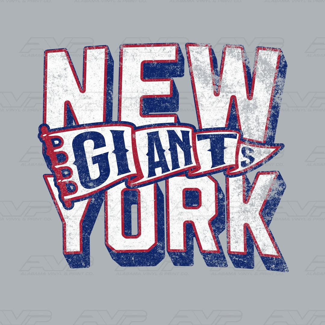 New York Giants NY Pennant Alabama Vinyl & Print Co.