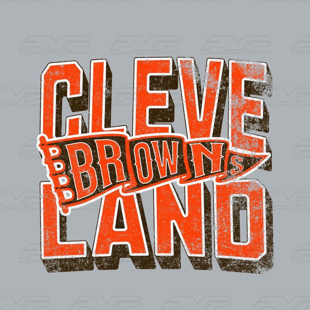 Cleveland Browns Pennant Alabama Vinyl & Print Co.