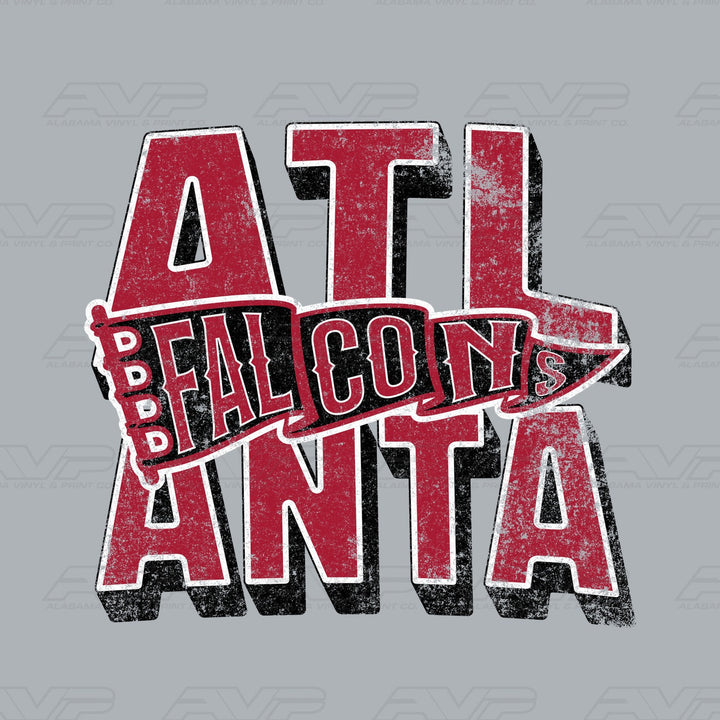 Atlanta Falcons Pennant Alabama Vinyl & Print Co.