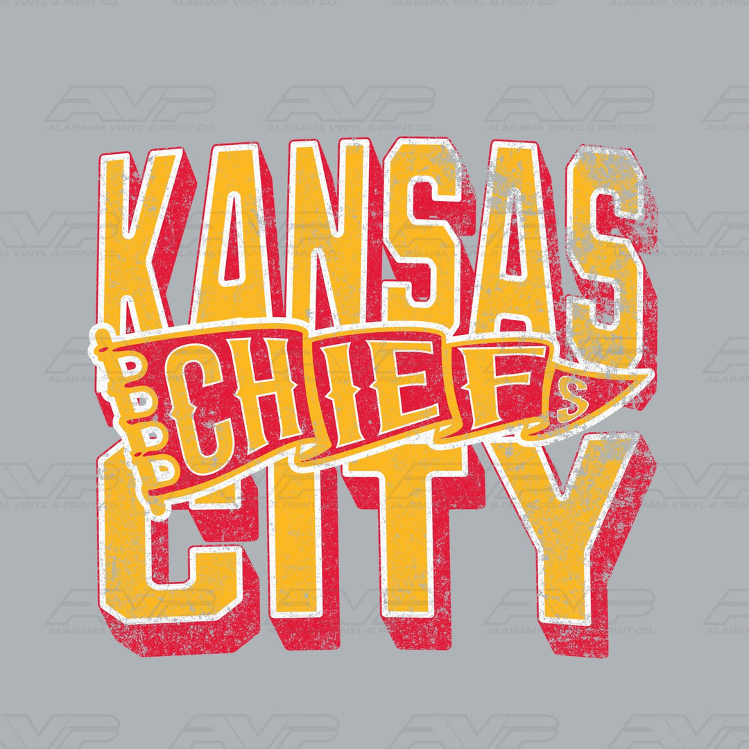 Kansas City Chiefs Pennant Alabama Vinyl & Print Co.