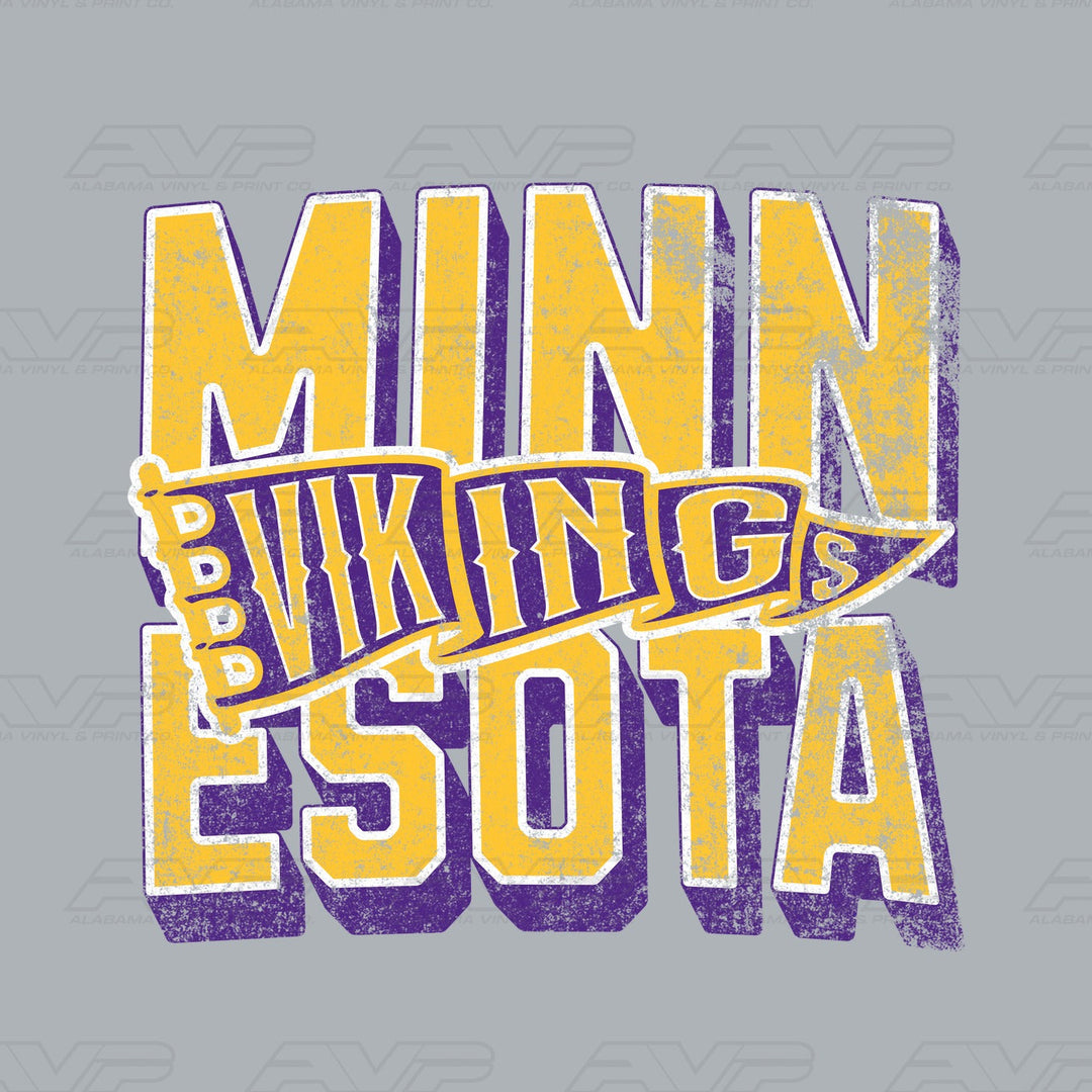 Minnesota Vikings Pennant Alabama Vinyl & Print Co.