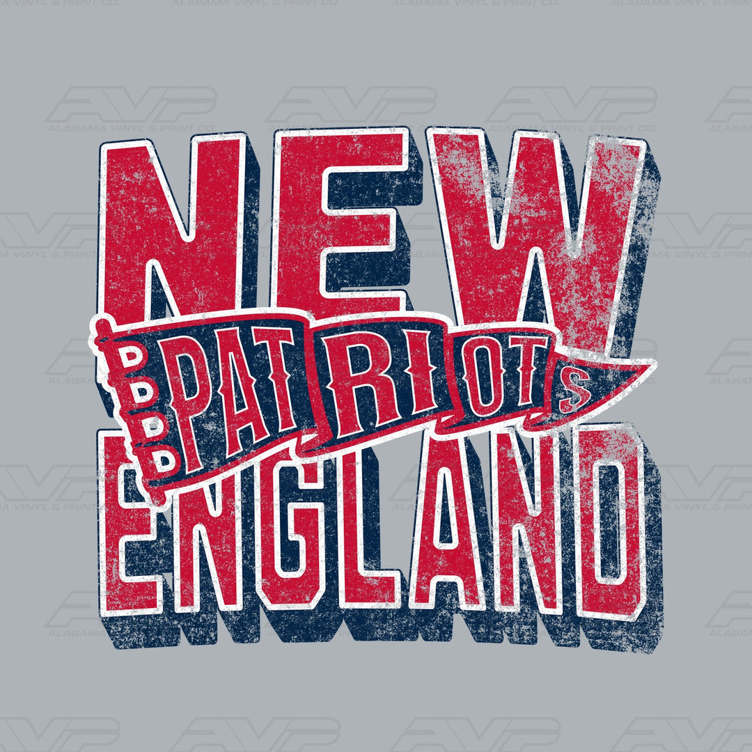 New England Patriots Pennant Alabama Vinyl & Print Co.