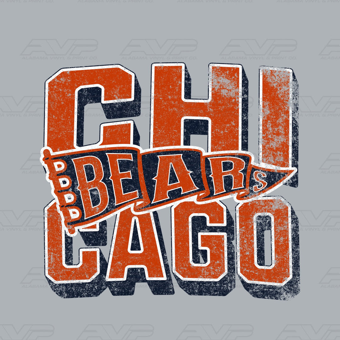 Chicago Bears Pennant Alabama Vinyl & Print Co.