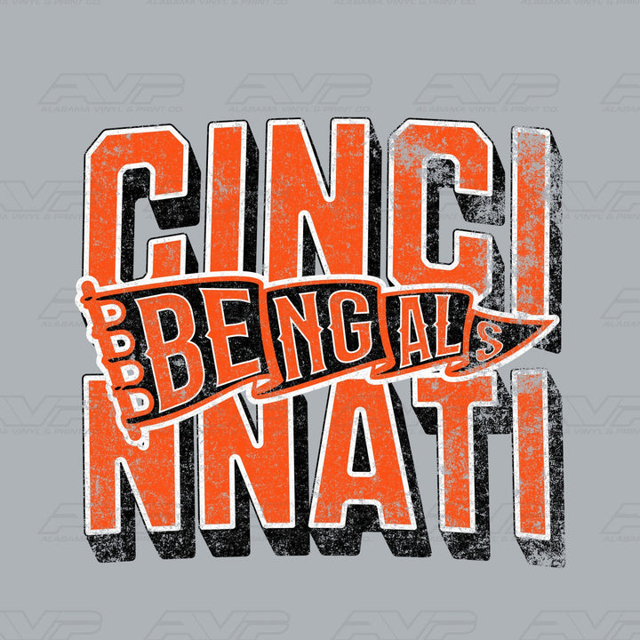 Cincinnati Bengals Pennant Alabama Vinyl & Print Co.