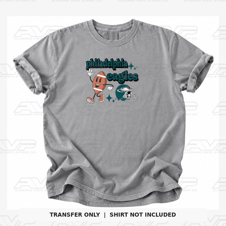 Philadelphia Eagles Cartoon Football Alabama Vinyl & Print Co.