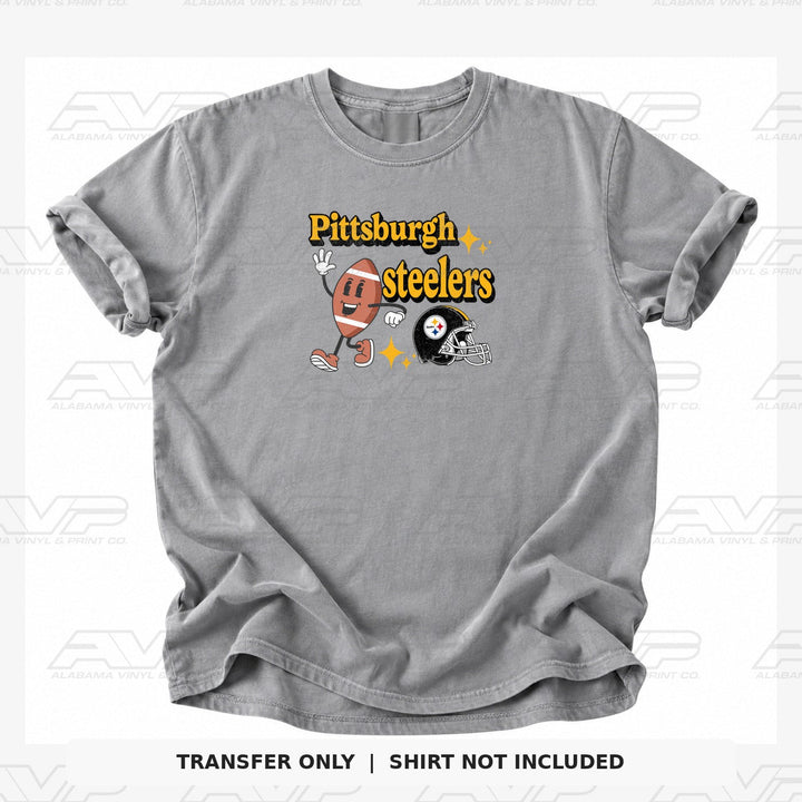 Pittsburgh Steelers Cartoon Football Alabama Vinyl & Print Co.