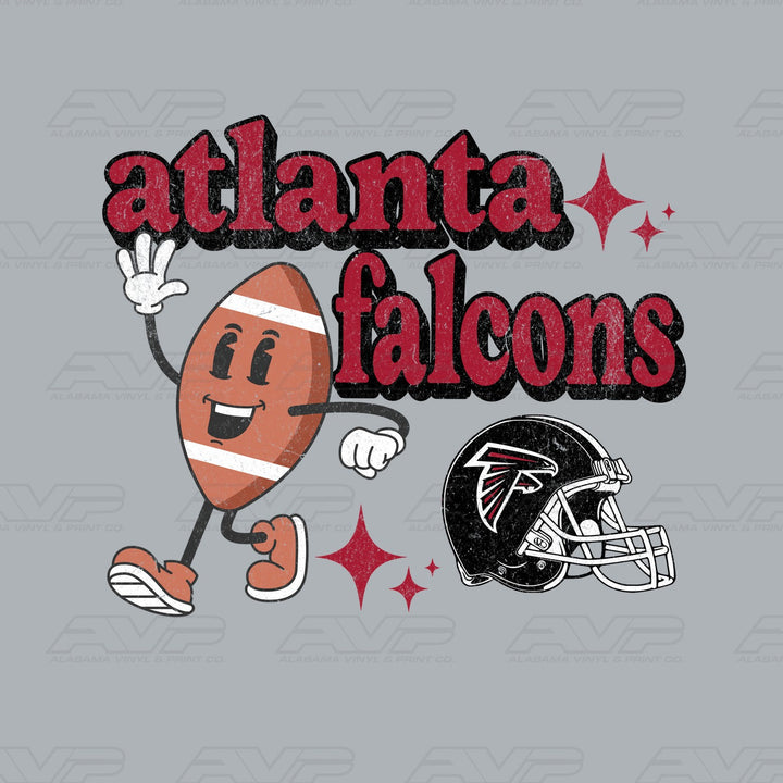 Atlanta Falcons Cartoon Football Alabama Vinyl & Print Co.