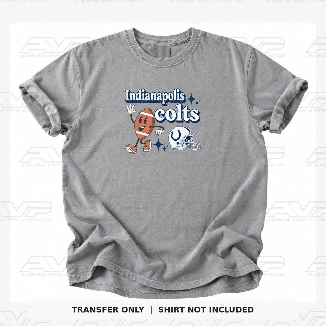 Indianapolis Colts Cartoon Football Alabama Vinyl & Print Co.