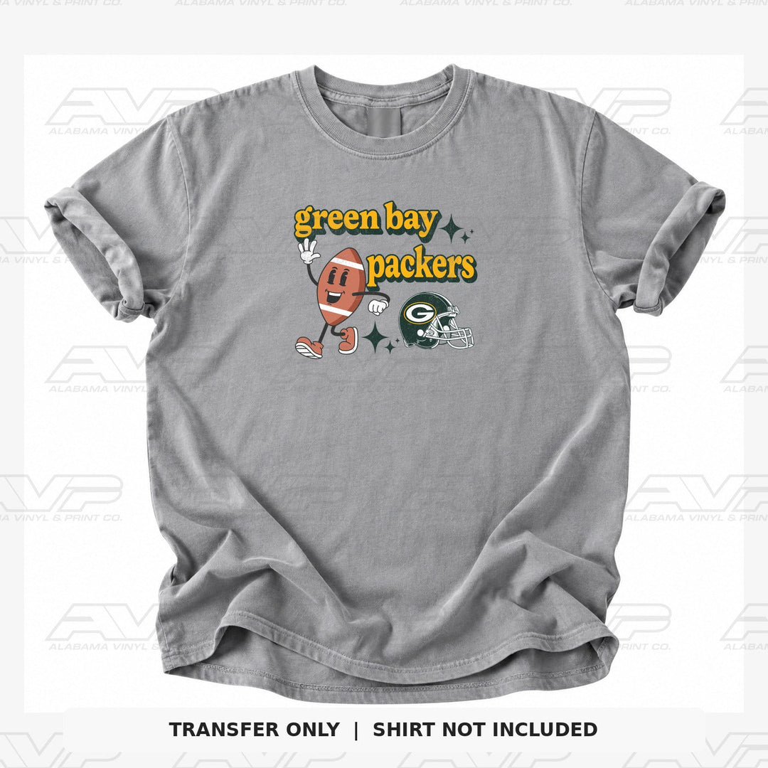 Green Bay Packers Cartoon Football Alabama Vinyl & Print Co.