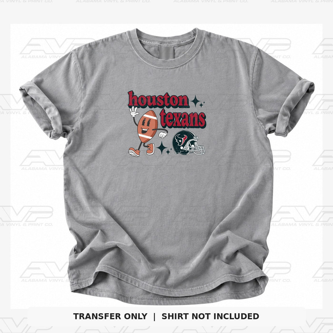 Houston Texans Cartoon Football Alabama Vinyl & Print Co.