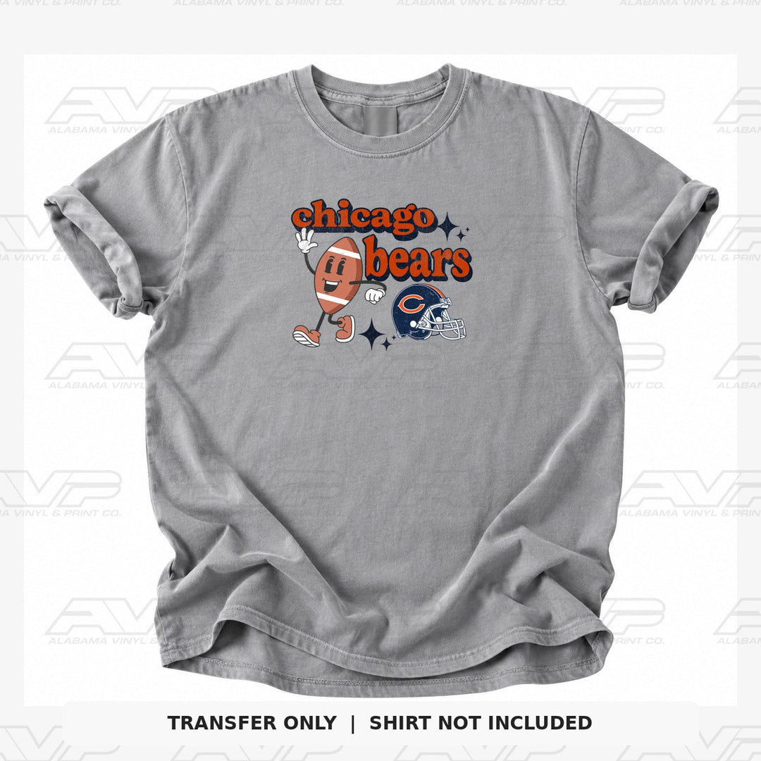 Chicago Bears Cartoon Football Alabama Vinyl & Print Co.