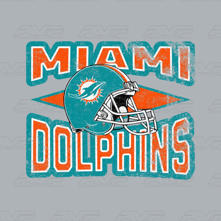 Miami Dolphins Diamond Alabama Vinyl & Print Co.