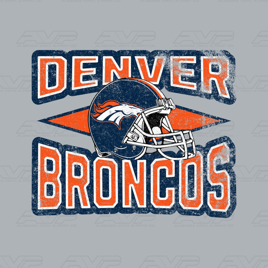 Denver Broncos Diamond Alabama Vinyl & Print Co.