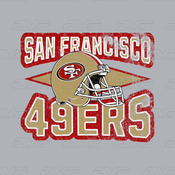 San Francisco 49ers SF Diamond Alabama Vinyl & Print Co.