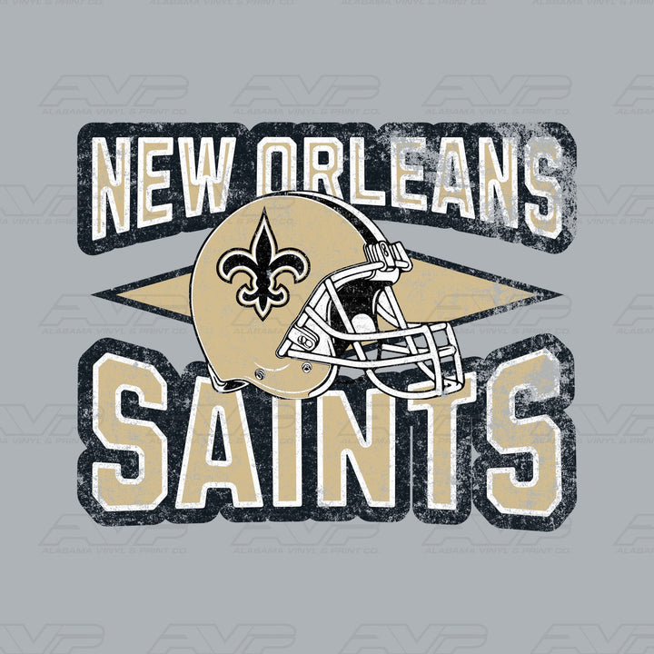 New Orleans Saints Diamond Alabama Vinyl & Print Co.