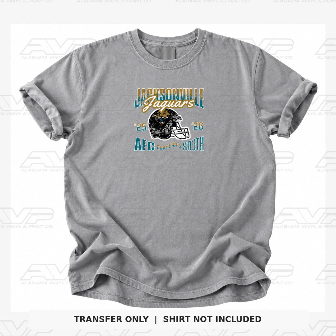 Jacksonville Jaguars Jax 25 26 AFC Champs South Alabama Vinyl & Print Co.
