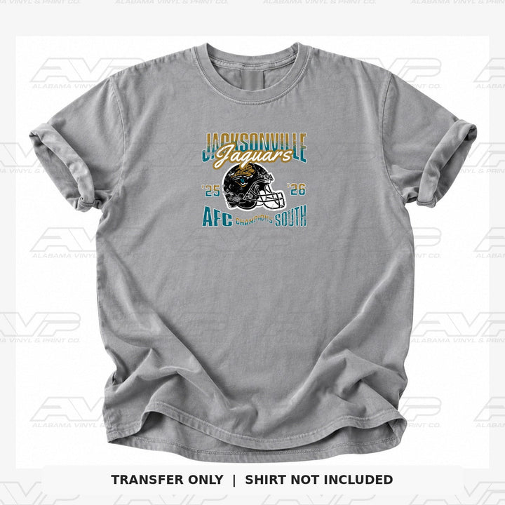 Jacksonville Jaguars Jax 25 26 AFC Champs South Alabama Vinyl & Print Co.