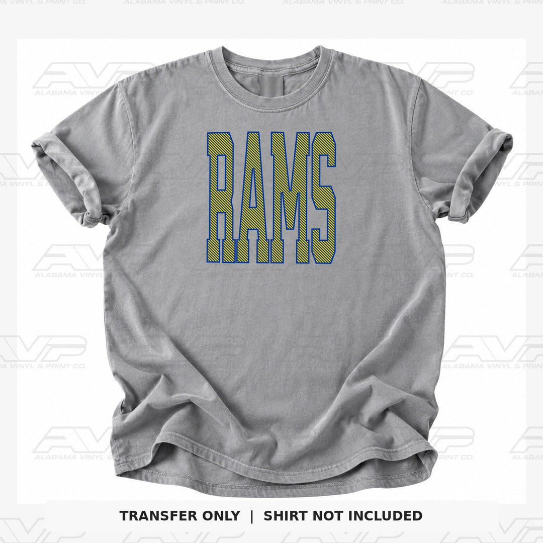 Los Angeles Rams Slim Stripes Alabama Vinyl & Print Co.