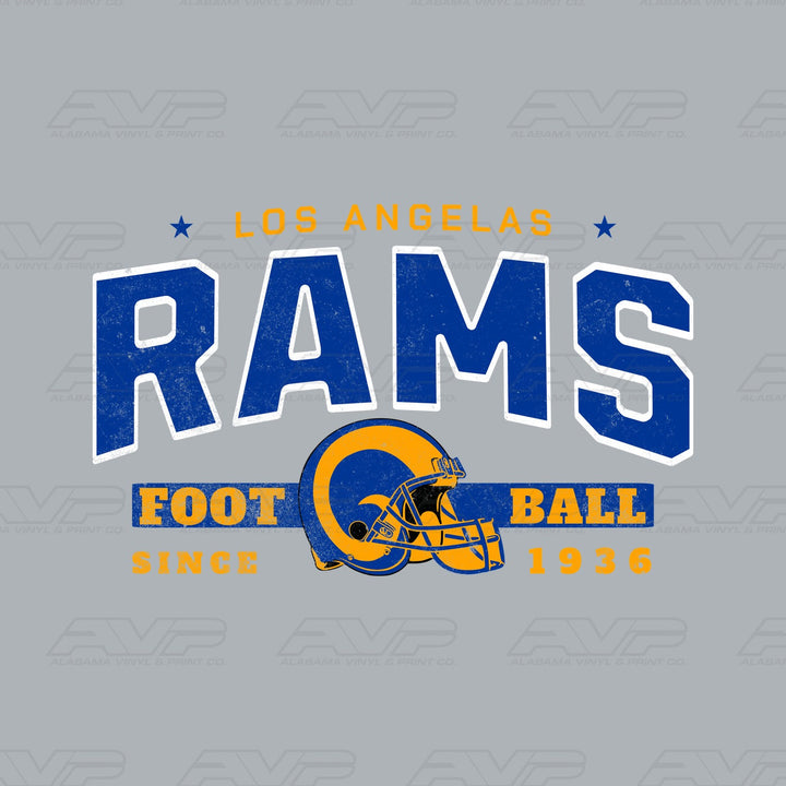 Los Angeles Rams LA 1936 Alabama Vinyl & Print Co.