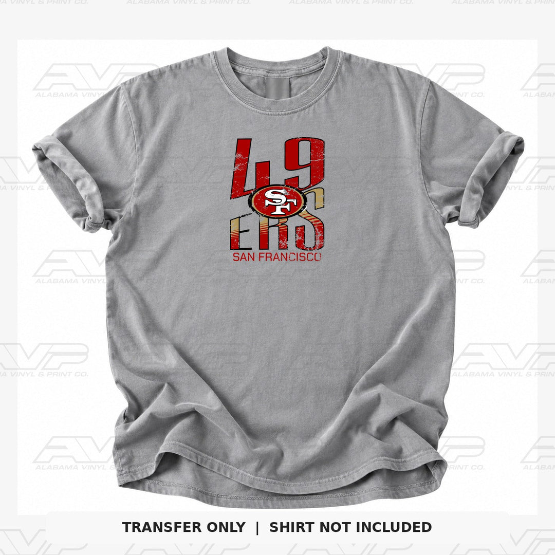 San Francisco 49ers Slant Alabama Vinyl & Print Co.