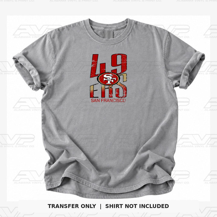 San Francisco 49ers Slant Alabama Vinyl & Print Co.