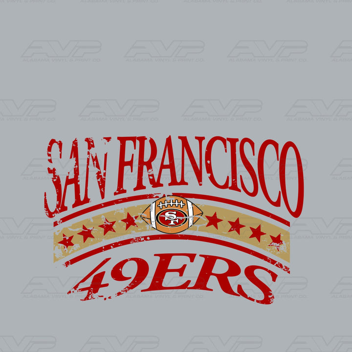 San Francisco 49ers Star Alabama Vinyl & Print Co.