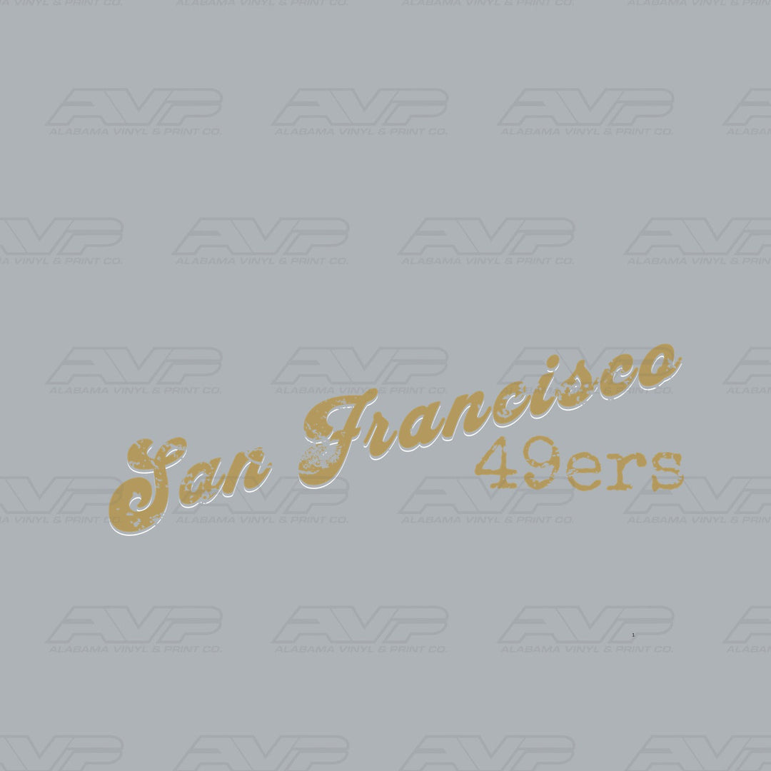 San Francisco 49ers Your paragraph text Alabama Vinyl & Print Co.