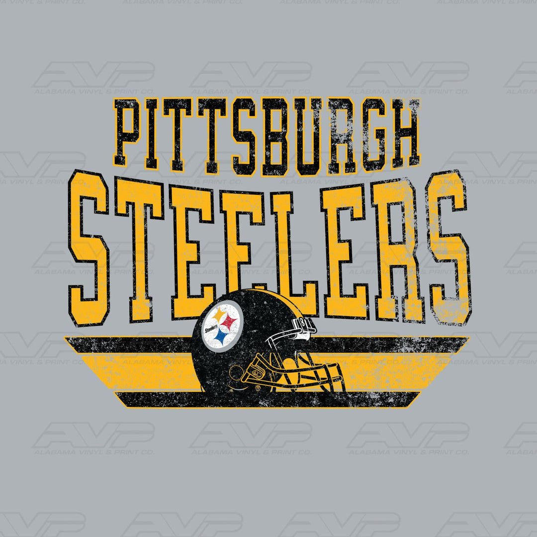 Pittsburgh Steelers Vintage Block Alabama Vinyl & Print Co.