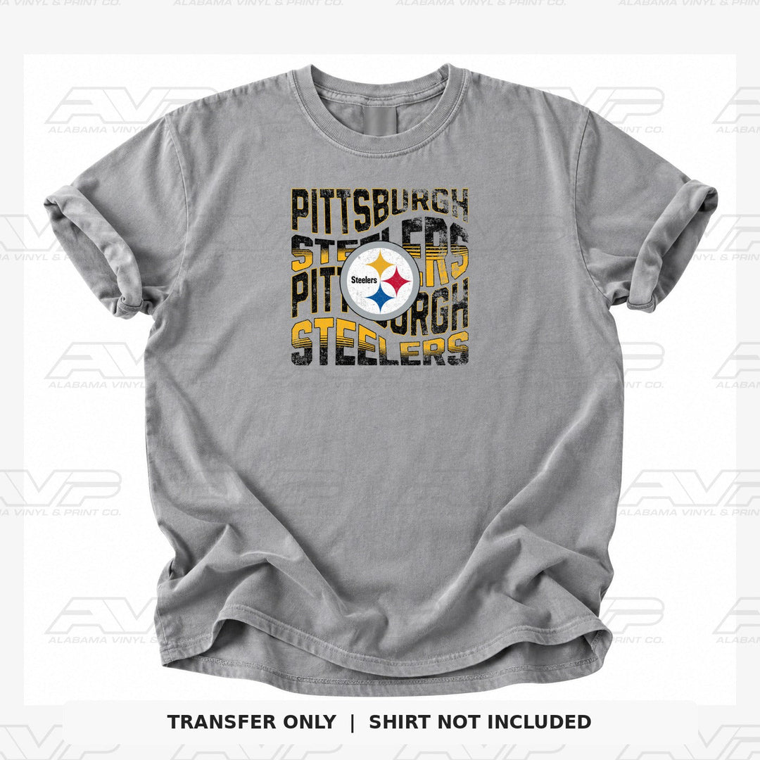 Pittsburgh Steelers Wavy Alabama Vinyl & Print Co.