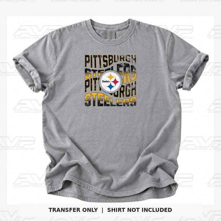 Pittsburgh Steelers Wavy Alabama Vinyl & Print Co.