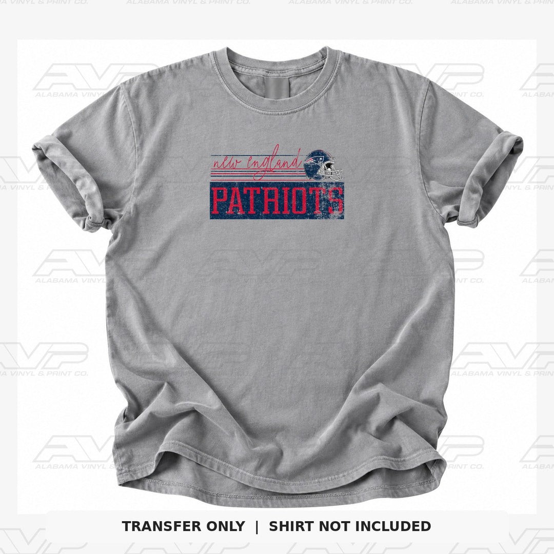 New England Patriots Retro Alabama Vinyl & Print Co.