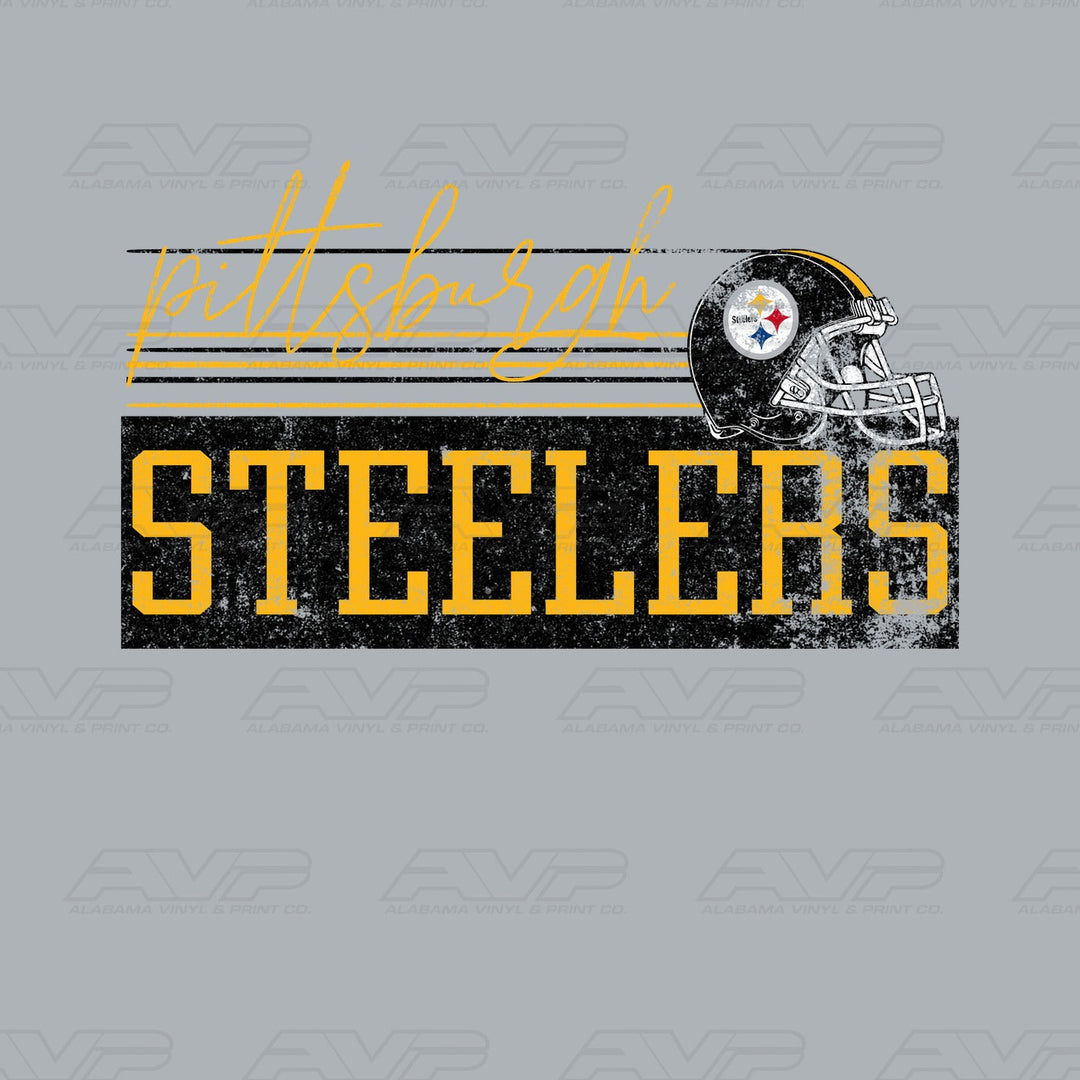 Pittsburgh Steelers Retro Alabama Vinyl & Print Co.