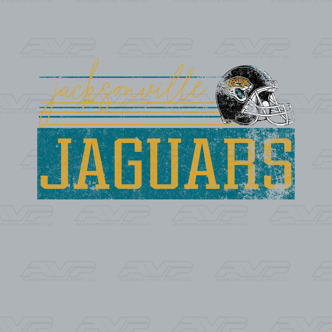 Jacksonville Jaguars Retro Alabama Vinyl & Print Co.