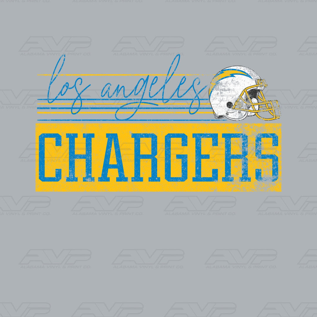 Los Angeles Chargers LA Vintage Vibe Alabama Vinyl & Print Co.