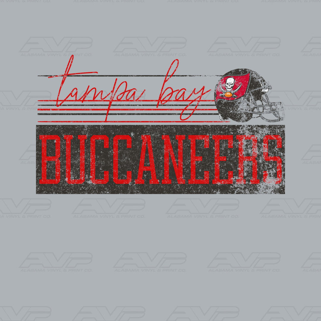 Tampa Bay Buccaneers Buccs Retro Vibes Alabama Vinyl & Print Co.