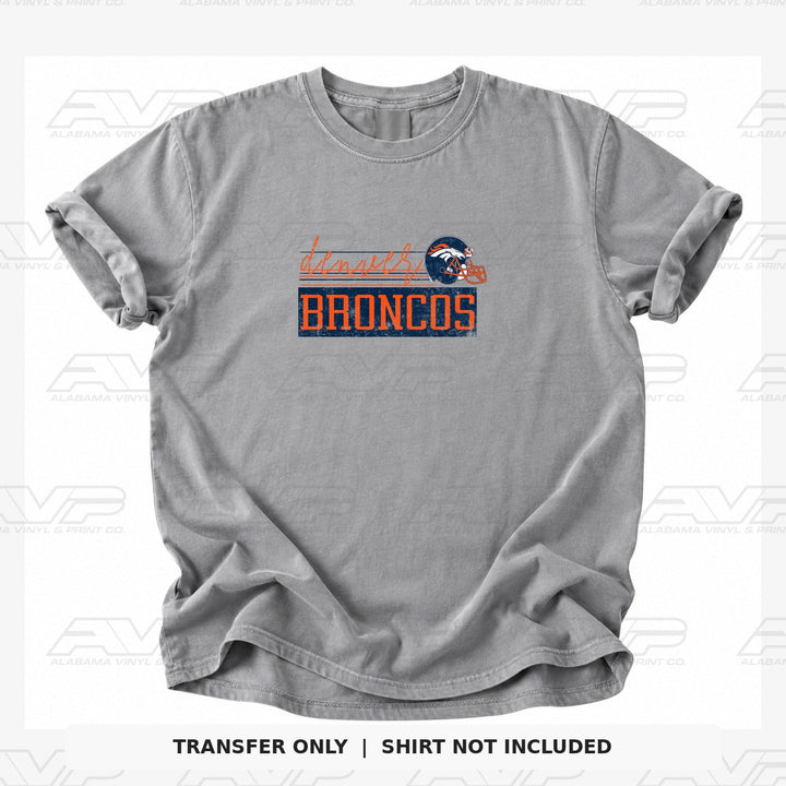 Denver Broncos Alabama Vinyl & Print Co.